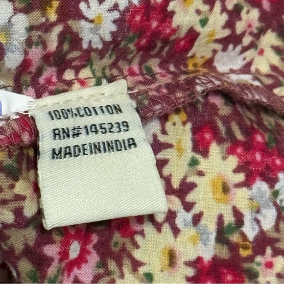 Sim & Sam Cropped Floral Halter Women Size Medium Balloon Sleeve Top NWT - Picture 6 of 9